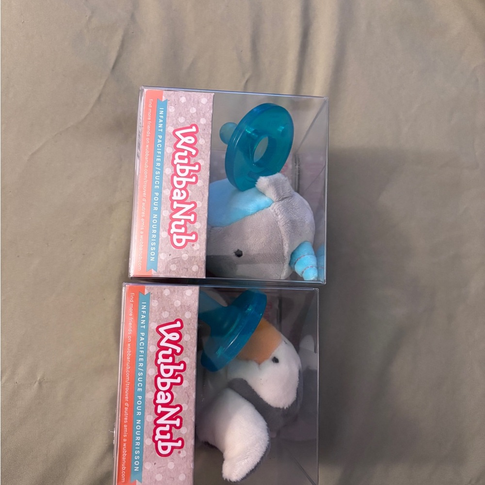 2 New in box Wubbanub pacifiers